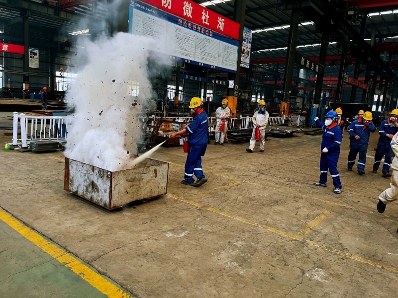 Eihe Steel Structure a réalisé l'exercice d'incendie de 
