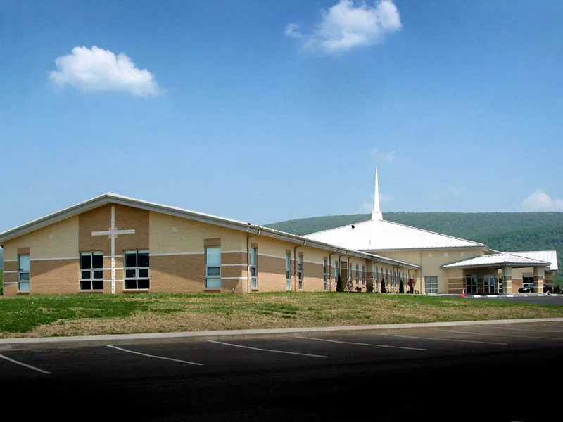 Bâtiment de l'église en acier préfabrique