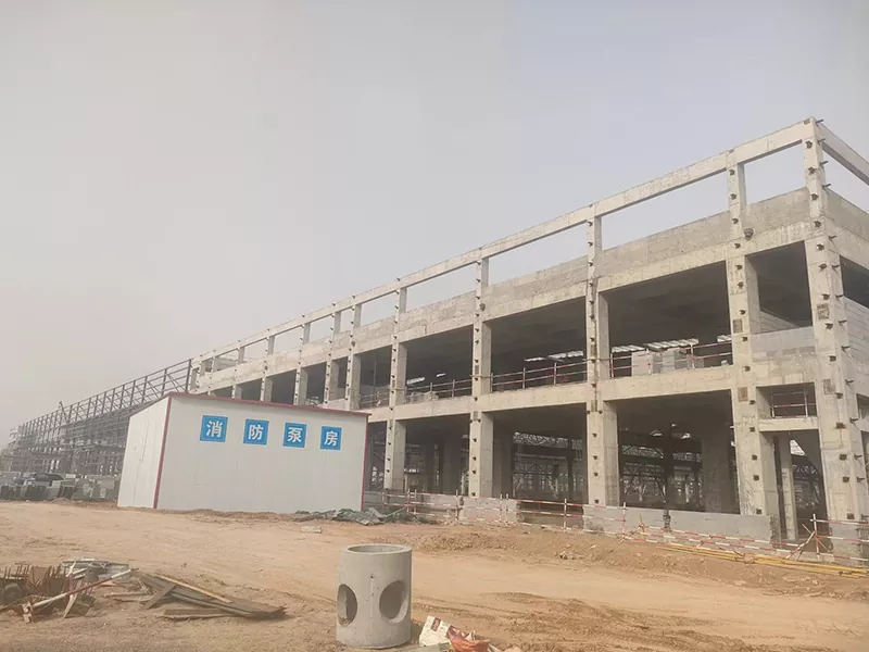 Bâtiment d'entrepôt de structure en acier préfabriqué