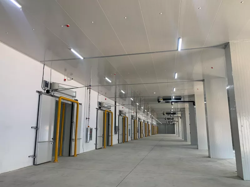 Entrepôt de structure en acier pour la réfrigération